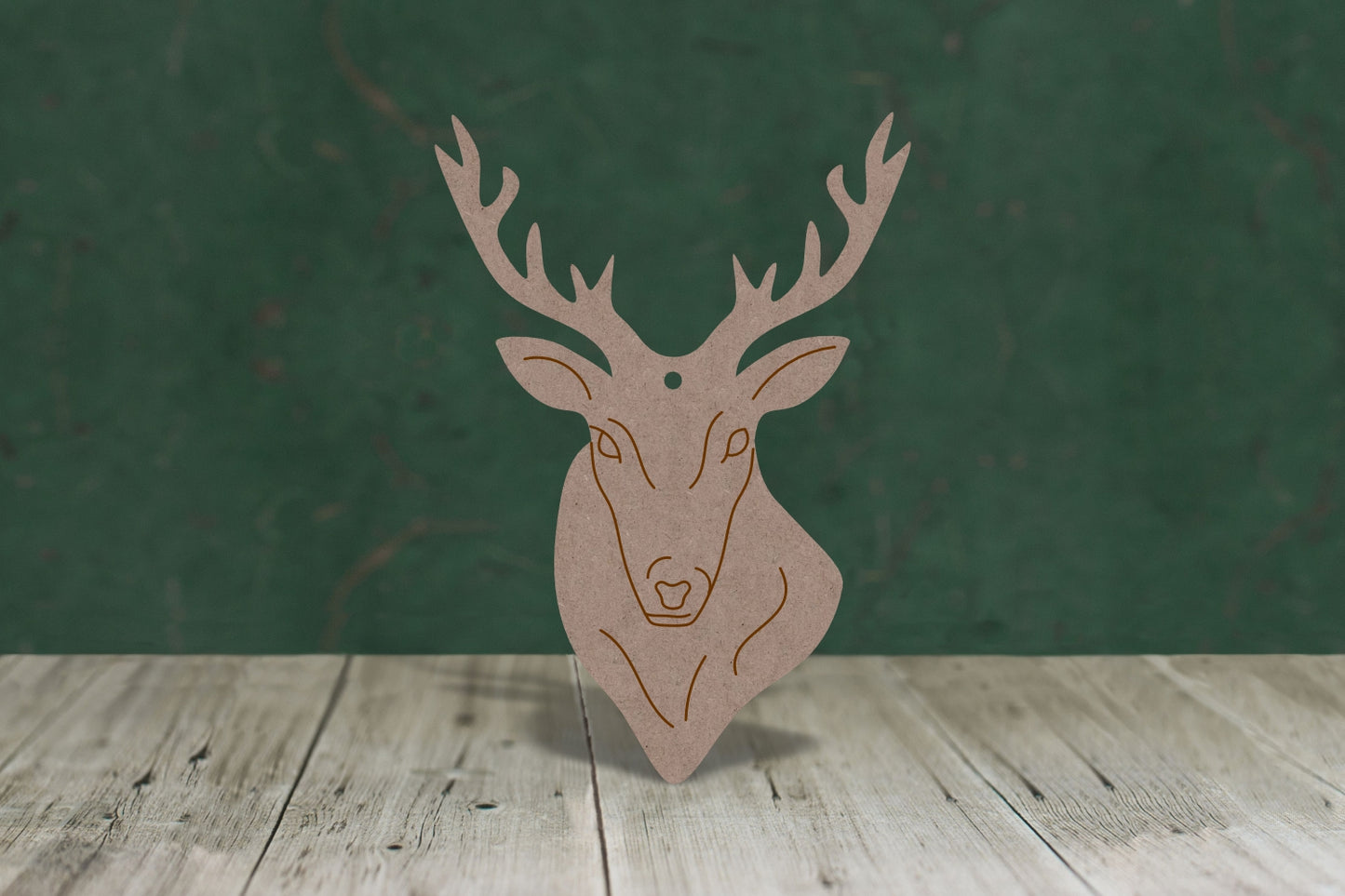 Engraved stag head - 2mm MDF