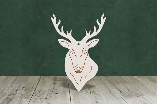 Engraved stag head - 4mm Plywood