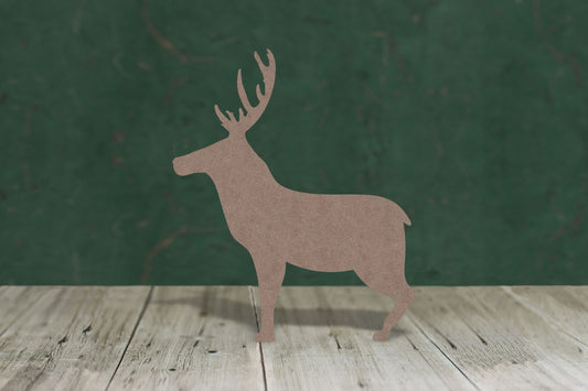 Highland/Scottish standing stag /deer  - 2mm thick mdf shape