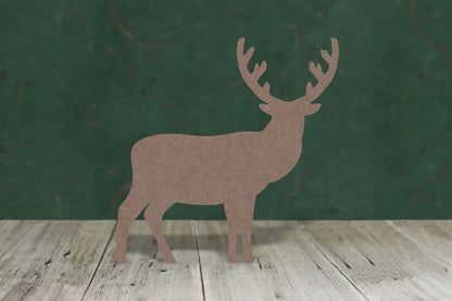 Standing stag 2 - wooden craft blank - 2mm MDF