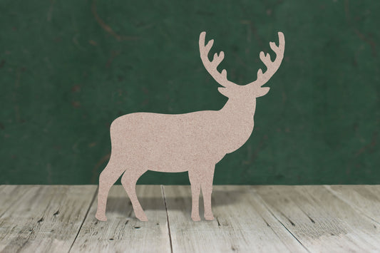 Standing stag 2 - wooden craft shape - 3mm MDF