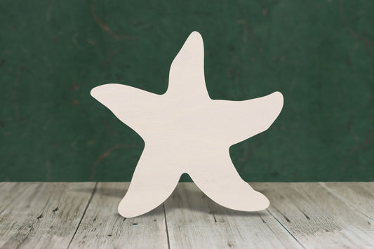 Starfish wooden craft shape - plywood