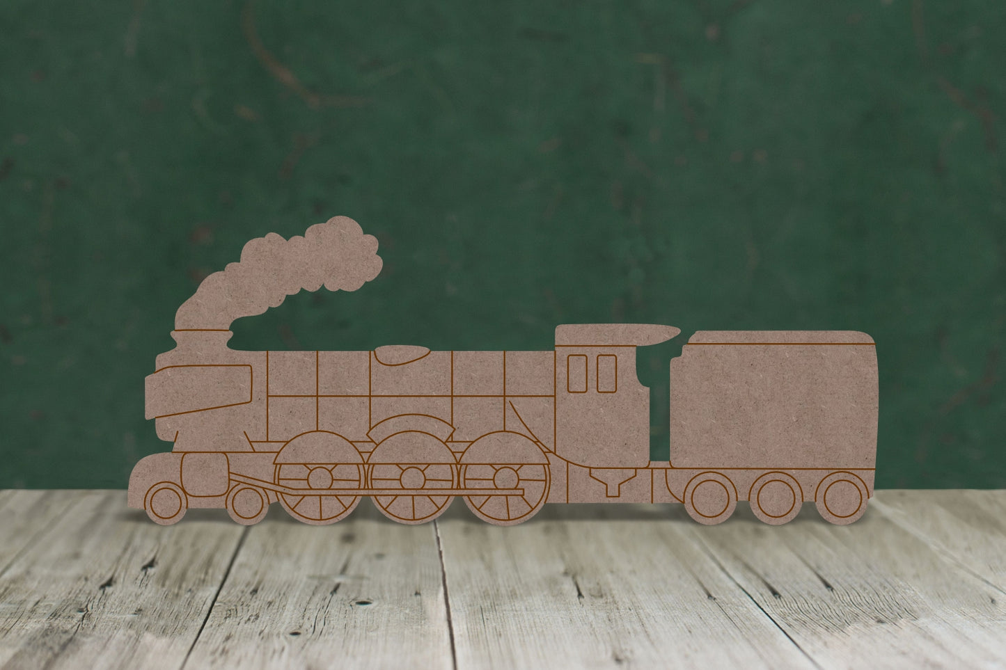 Steam Train with etching - 2mm MDF