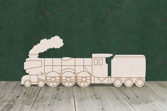 Steam Train with etching - 4mm plywood