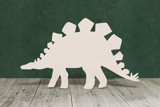 Stegosaurus dinosaur wooden craft cut out - plywood