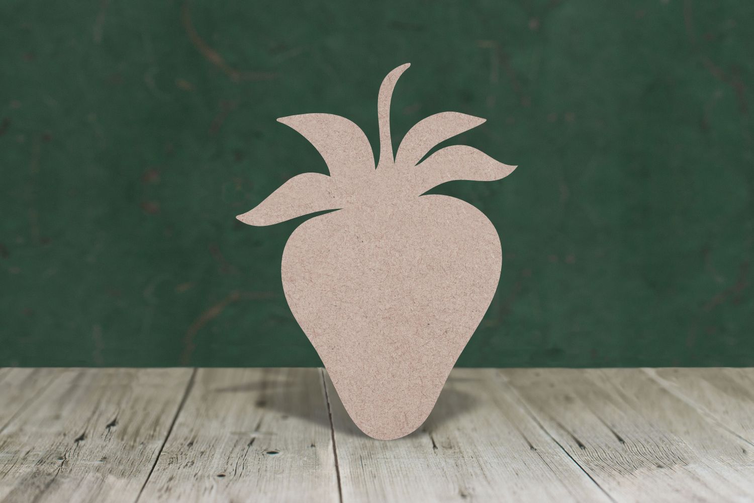 Laser cut, blank wooden Strawberry shape for craft