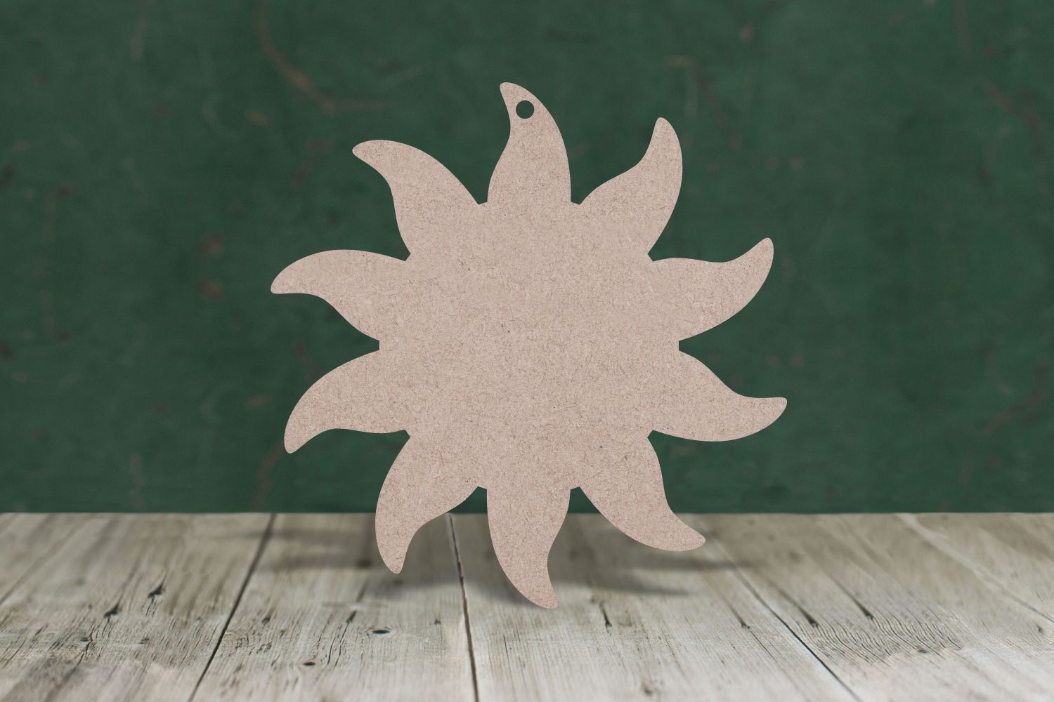 Laser cut, blank wooden sun shape for craft