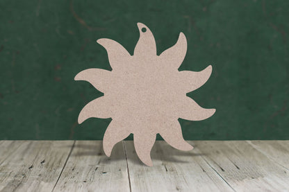 Laser cut, blank wooden sun shape for craft