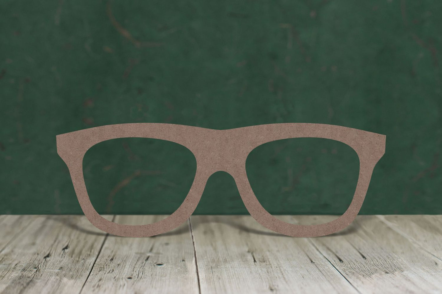 Laser cut, blank wooden sunglasses shape for craft