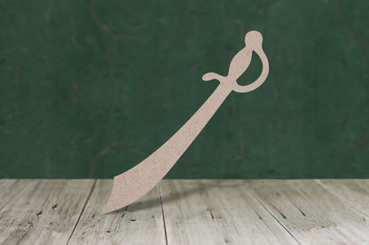 Laser cut, blank wooden sword 1 shape for craft