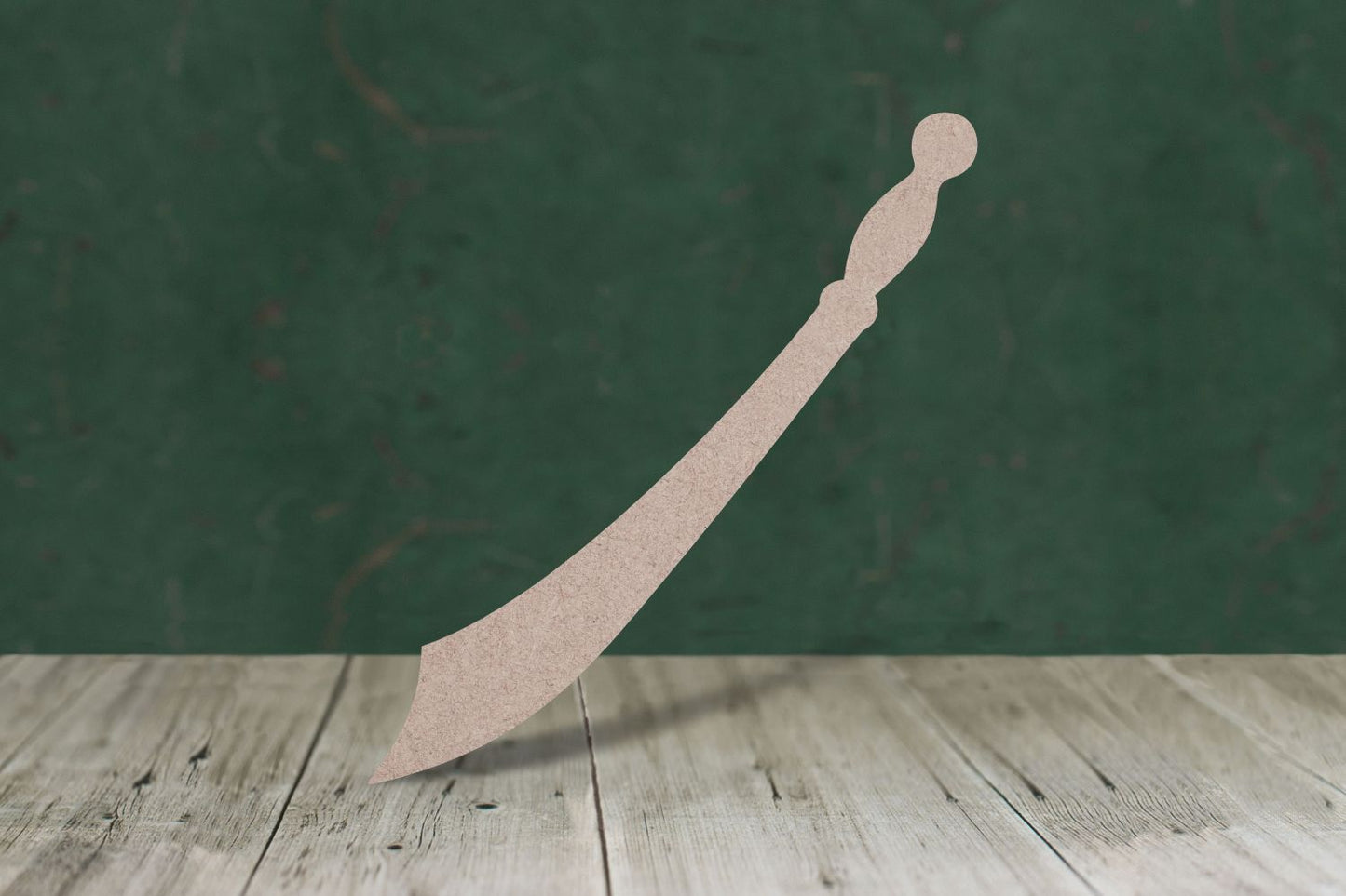 Laser cut, blank wooden sword 2 shape for craft