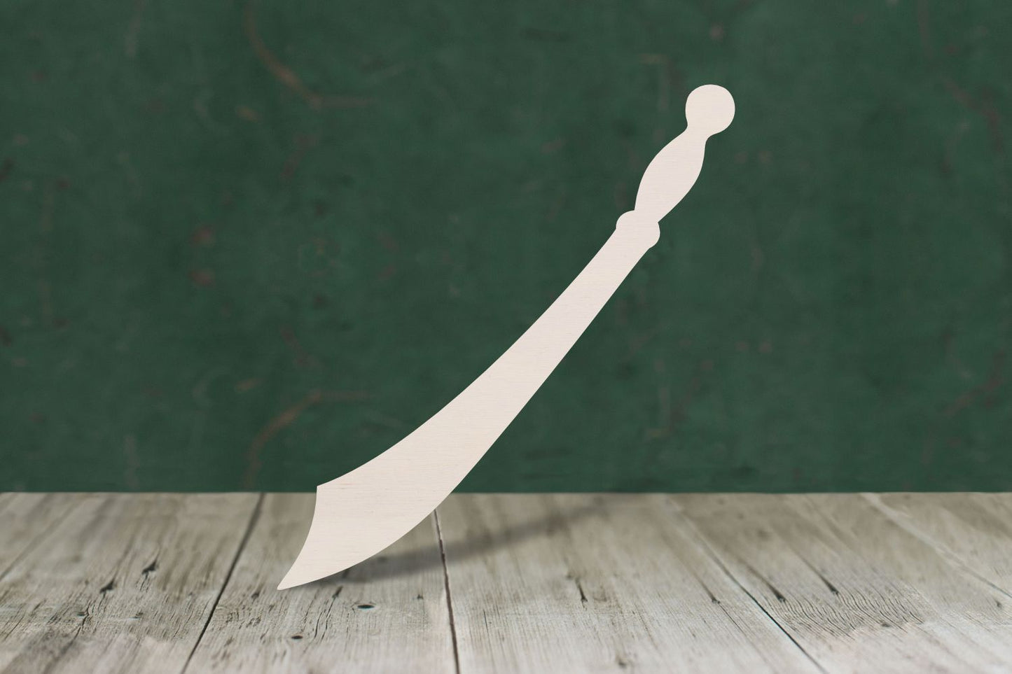 laser cut blank wooden sword 2 shape for craft