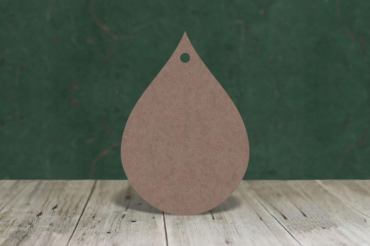 Laser cut, blank wooden Teardrop raindrop shape for craft