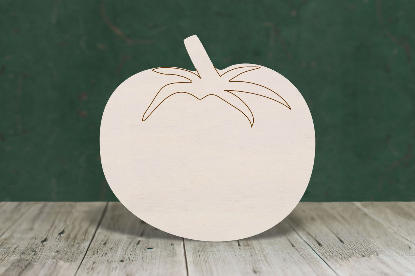 laser cut blank wooden Tomato shape for craft