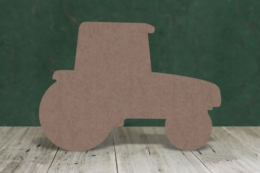 Laser cut, blank wooden Tractor shape for craft