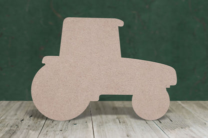 Laser cut, blank wooden Tractor shape for craft