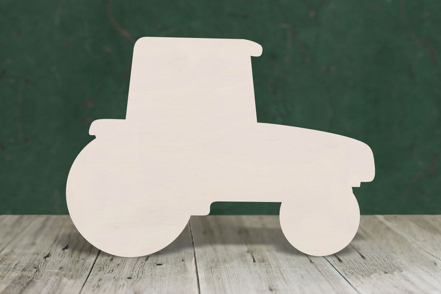 laser cut blank wooden Tractor shape for craft