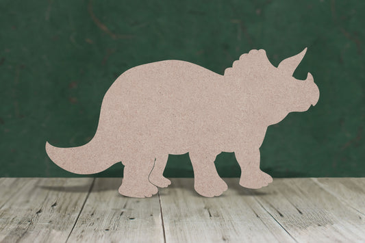 Triceratops dinosaur - wooden craft blank - 3mm MDF