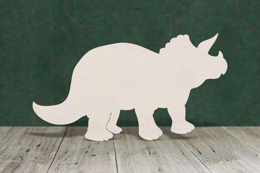 Triceratops dinosaur wooden craft cut out - plywood