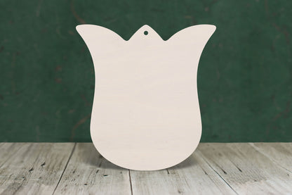 Flower Tulip wooden craft shape - plywood