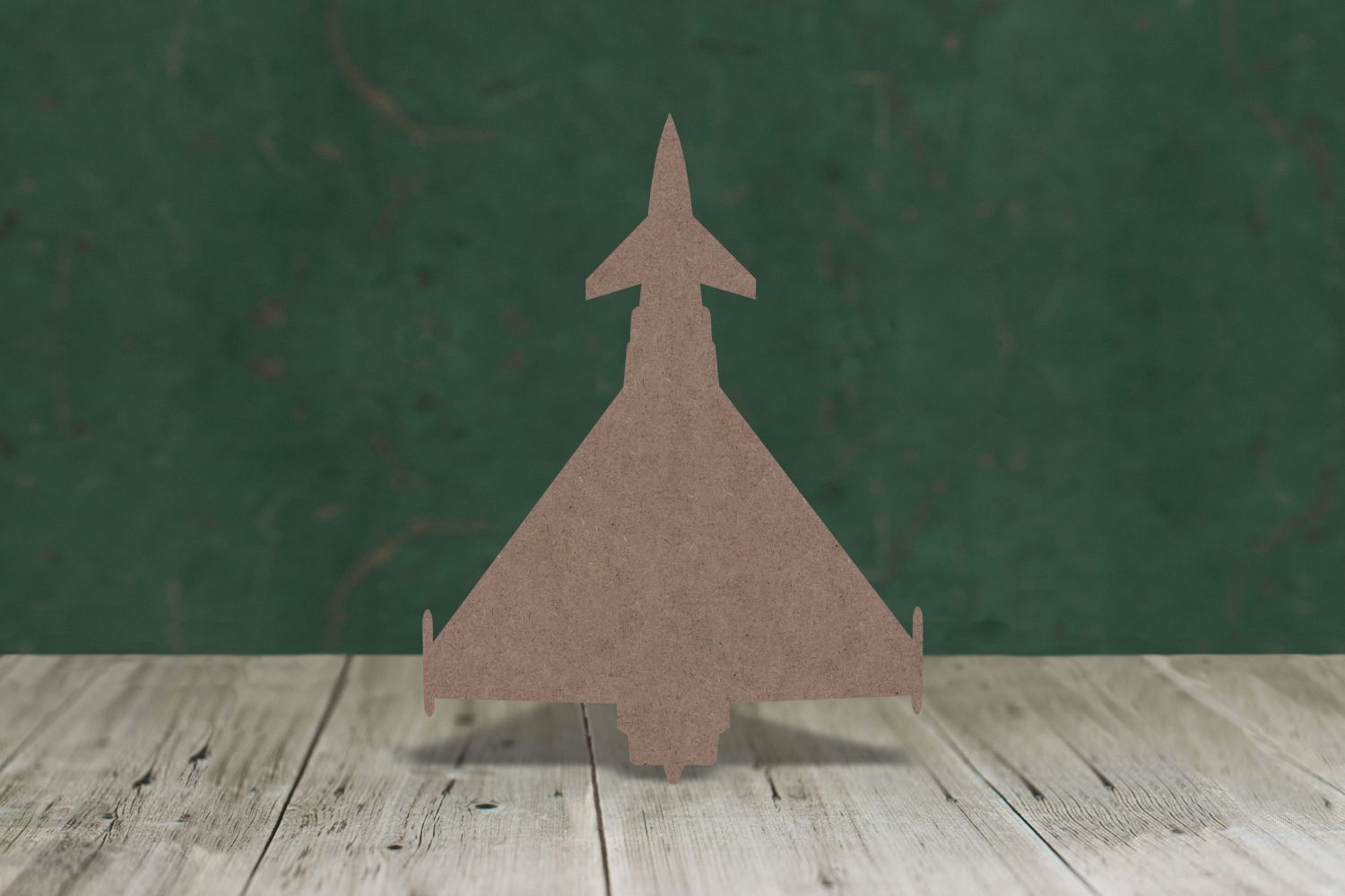 Laser cut, blank wooden Typhoon jet plane shape for craft