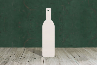 Wine bottle shape blank tags - plywood