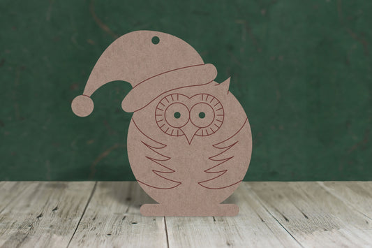 Christmas owl  - 2mm MDF