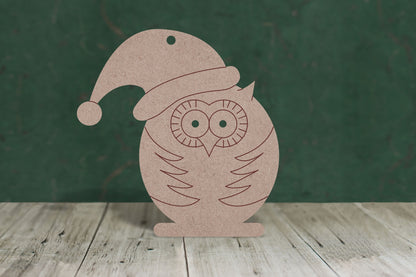 Christmas owl  - 3mm MDF