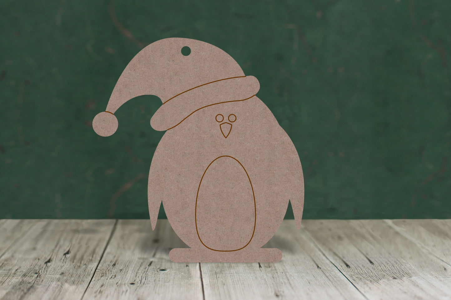 Christmas penguins  - 2mm MDF