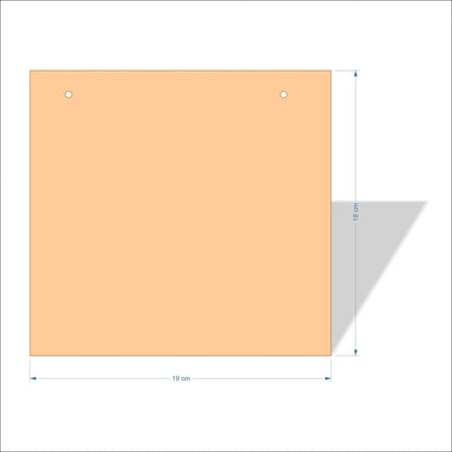 19 cm X 18 cm 4mm poplar plywood Plaques with square corners