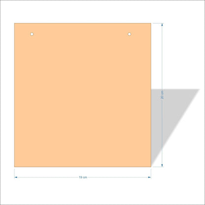 19 cm X 20 cm 4mm poplar plywood Plaques with square corners