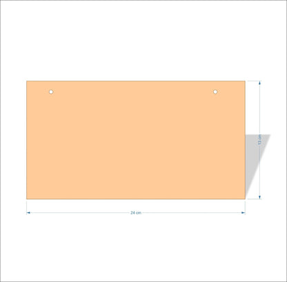 24 cm X 13 cm 4mm poplar plywood Plaques with square corners