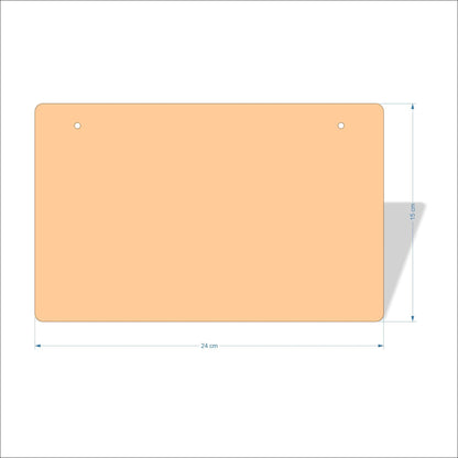 24 cm X 15 cm 4mm poplar plywood Plaques with rounded corners