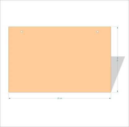 25 cm X 16 cm 4mm poplar plywood Plaques with square corners