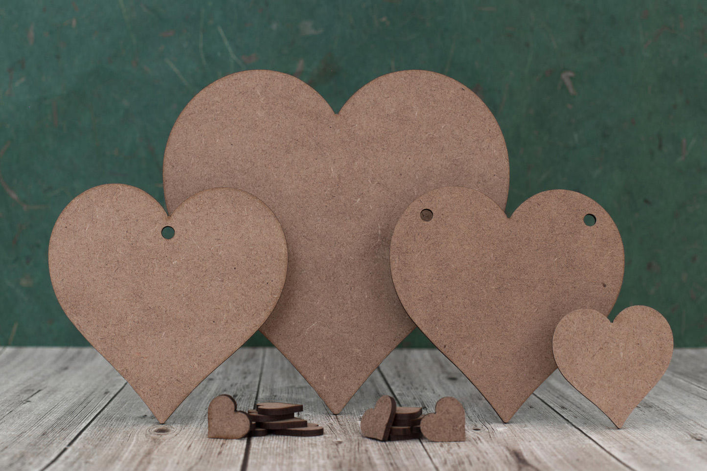 2mm MDF Heart Shapes