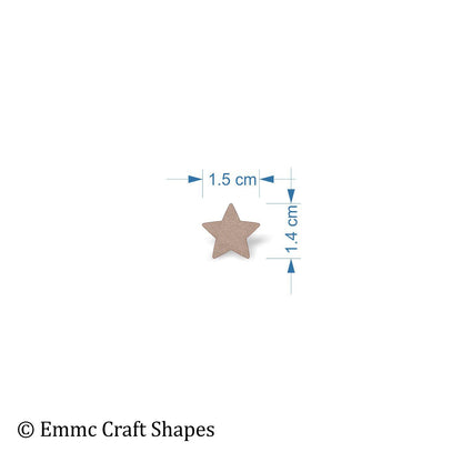 Wooden star Shapes 2mm mdf