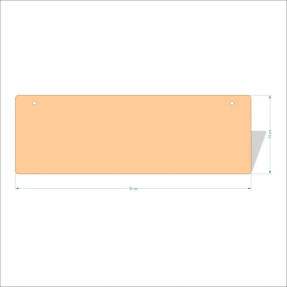 30 cm X 10 cm 4mm poplar plywood Plaques with rounded corners