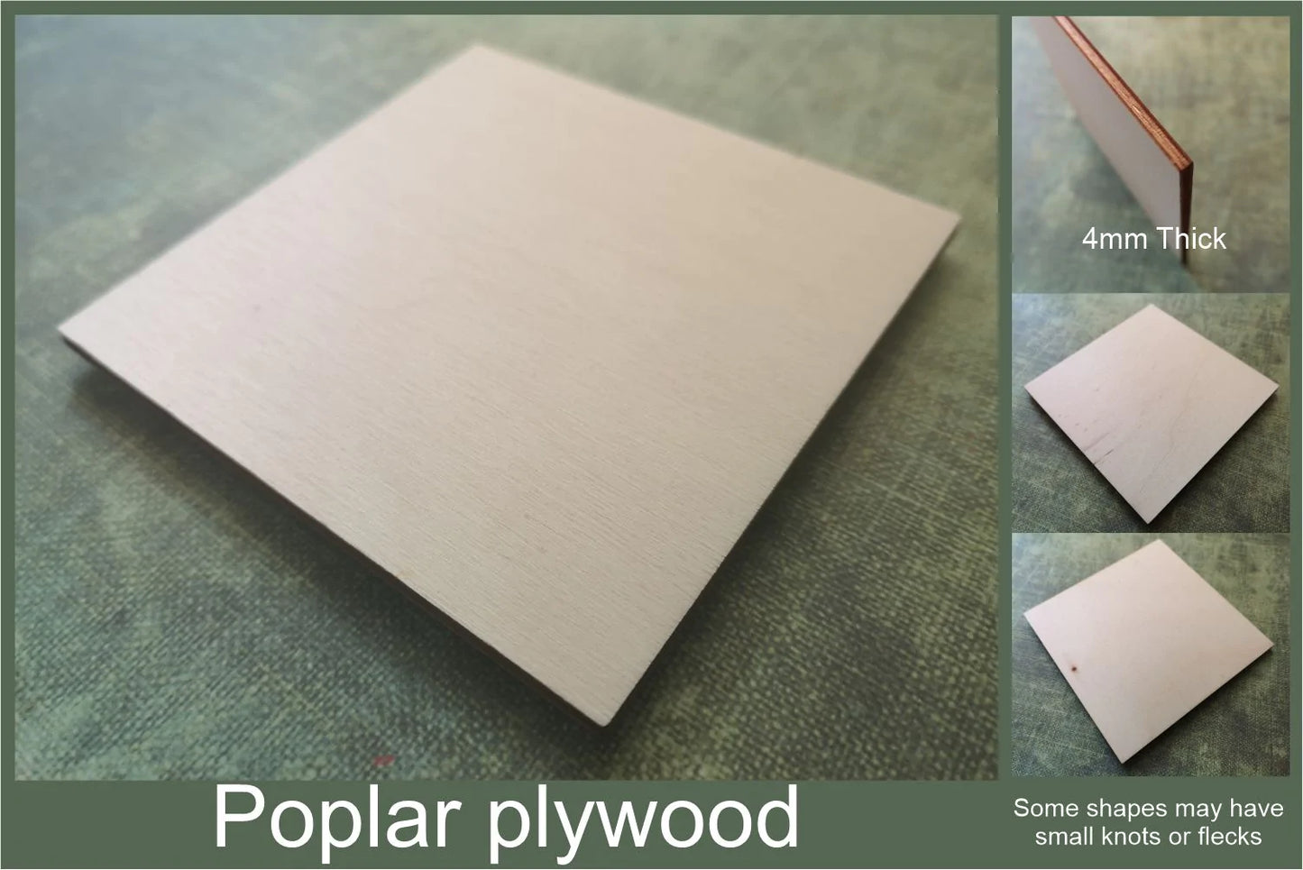 4mm thick poplar plywood used to make the Cockapoo cut-outs ready for crafting