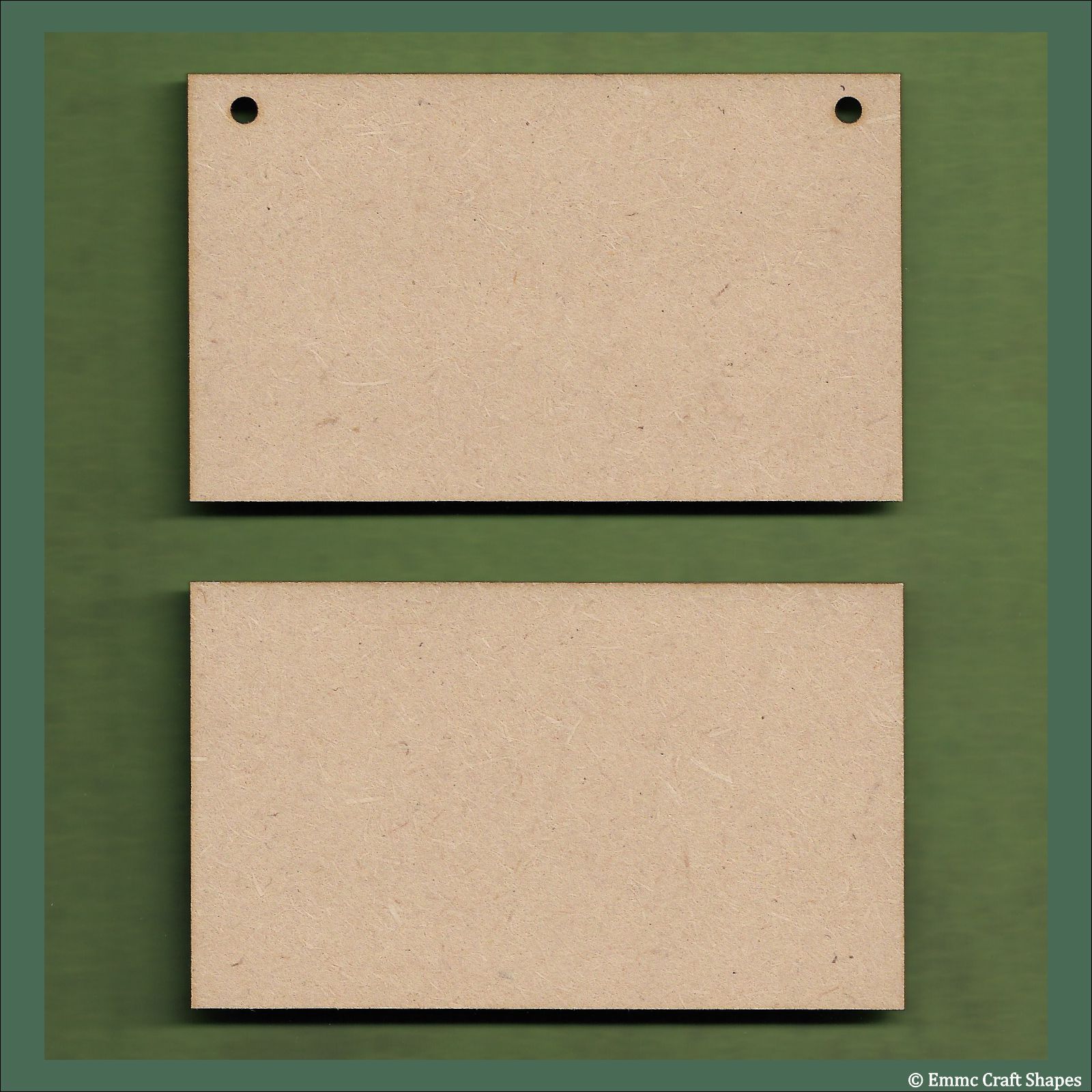 Plaques with square corners 3mm MDF