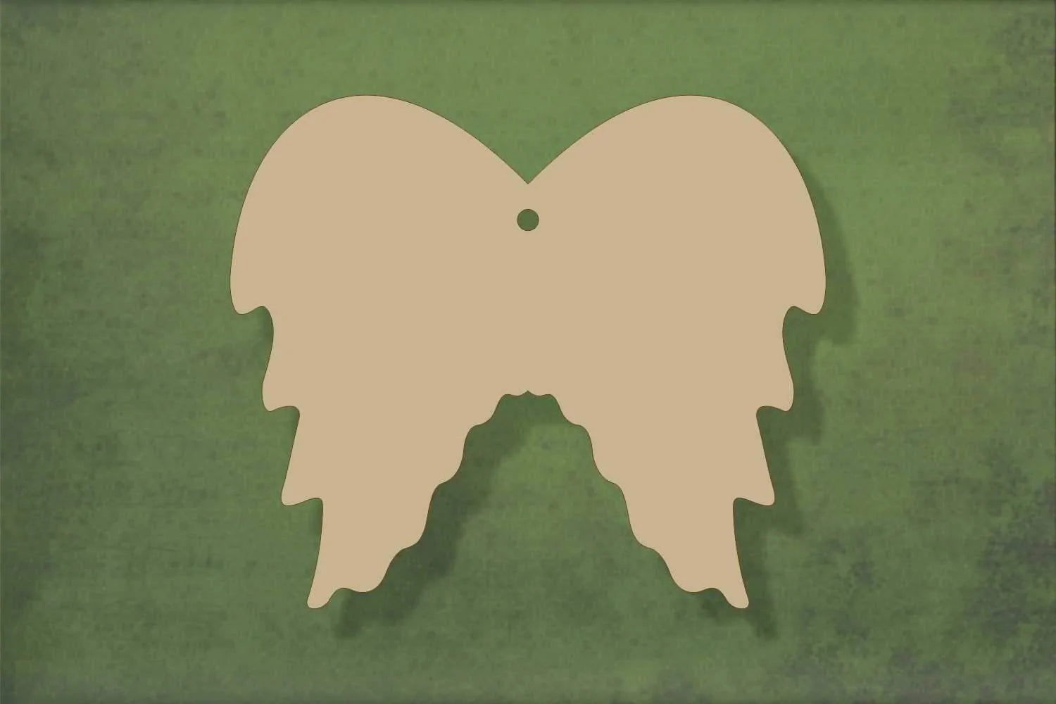 Wooden angel wings shapes and blanks cut out from poplar plywood