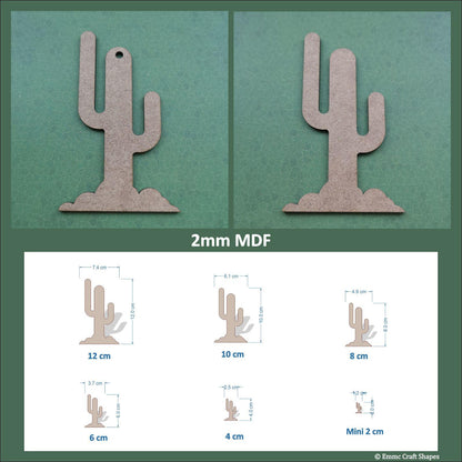 Cactus shapes - 2mm MDF