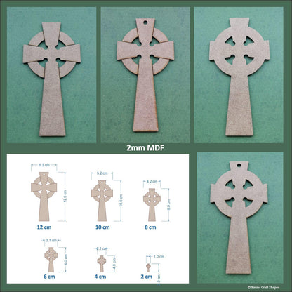 Celtic Cross Blanks - 2mm MDF