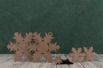 2mm MDF Snowflake Shapes